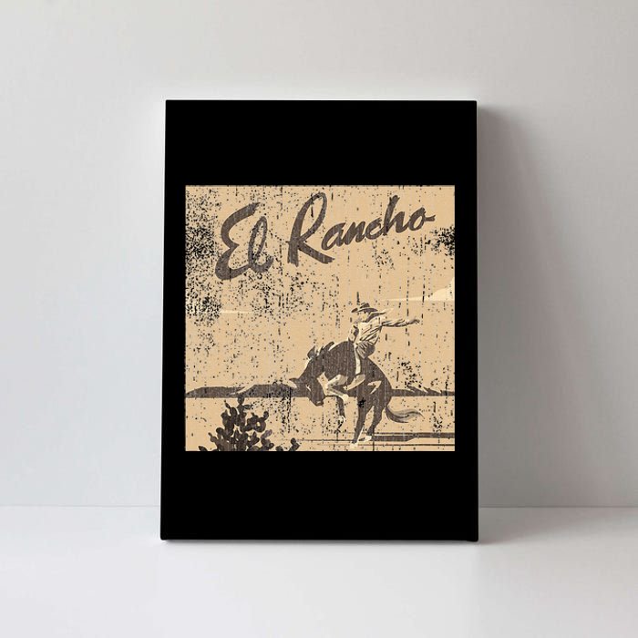 El Rancho Drivein Theatre Vintage Design San Jose Canvas