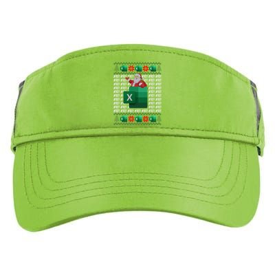 Excel REF Error Spreadsheet,CPA Accountant Christmas Sweater Adult Drive Performance Visor