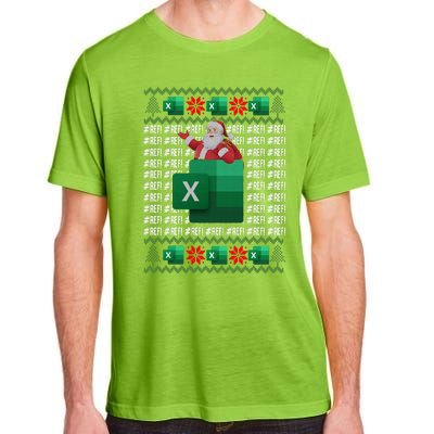 Excel REF Error Spreadsheet,CPA Accountant Christmas Sweater Adult ChromaSoft Performance T-Shirt