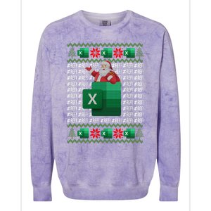 Excel REF Error Spreadsheet,CPA Accountant Christmas Sweater Colorblast Crewneck Sweatshirt