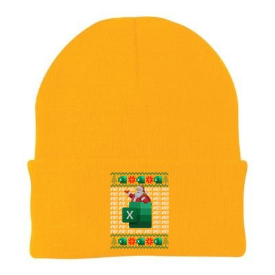 Excel REF Error Spreadsheet,CPA Accountant Christmas Sweater Knit Cap Winter Beanie