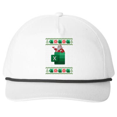 Excel REF Error Spreadsheet,CPA Accountant Christmas Sweater Snapback Five-Panel Rope Hat