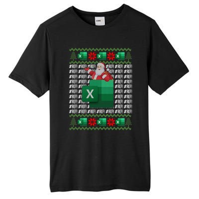 Excel REF Error Spreadsheet,CPA Accountant Christmas Sweater Tall Fusion ChromaSoft Performance T-Shirt