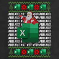 Excel REF Error Spreadsheet,CPA Accountant Christmas Sweater Knit Cap Winter Beanie