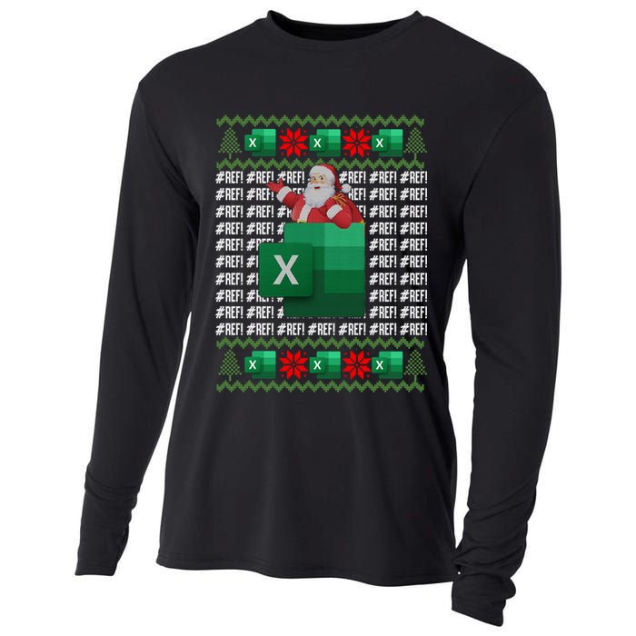 Excel REF Error Spreadsheet,CPA Accountant Christmas Sweater Cooling Performance Long Sleeve Crew