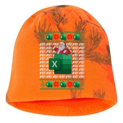 Excel REF Error Spreadsheet,CPA Accountant Christmas Sweater Kati - Camo Knit Beanie