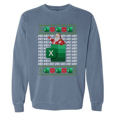 Excel REF Error Spreadsheet,CPA Accountant Christmas Sweater Garment-Dyed Sweatshirt