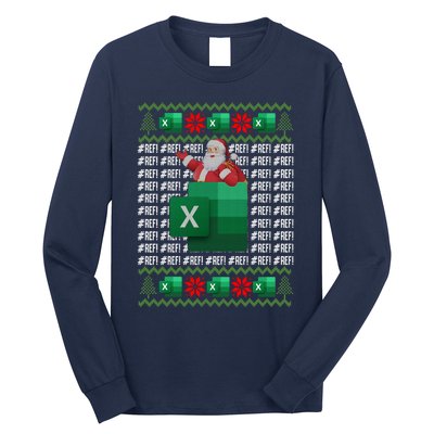 Excel REF Error Spreadsheet,CPA Accountant Christmas Sweater Long Sleeve Shirt