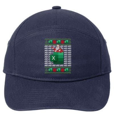 Excel REF Error Spreadsheet,CPA Accountant Christmas Sweater 7-Panel Snapback Hat