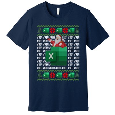 Excel REF Error Spreadsheet,CPA Accountant Christmas Sweater Premium T-Shirt