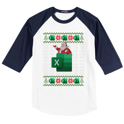 Excel REF Error Spreadsheet,CPA Accountant Christmas Sweater Baseball Sleeve Shirt