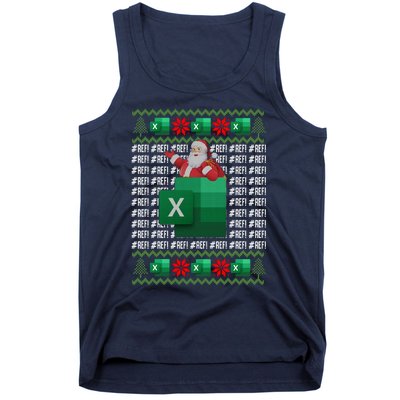 Excel REF Error Spreadsheet,CPA Accountant Christmas Sweater Tank Top