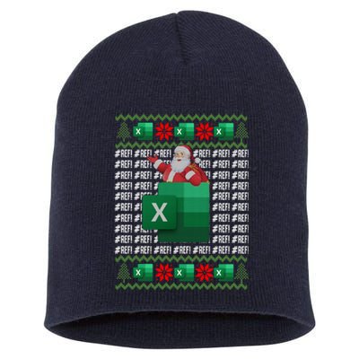 Excel REF Error Spreadsheet,CPA Accountant Christmas Sweater Short Acrylic Beanie