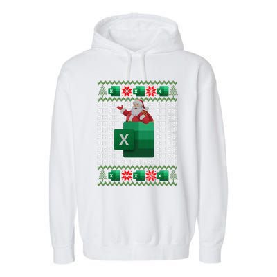 Excel REF Error Spreadsheet,CPA Accountant Christmas Sweater Garment-Dyed Fleece Hoodie