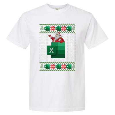 Excel REF Error Spreadsheet,CPA Accountant Christmas Sweater Garment-Dyed Heavyweight T-Shirt