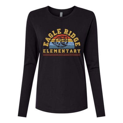 Eagle Ridge Elementary Vintage Womens Cotton Relaxed Long Sleeve T-Shirt