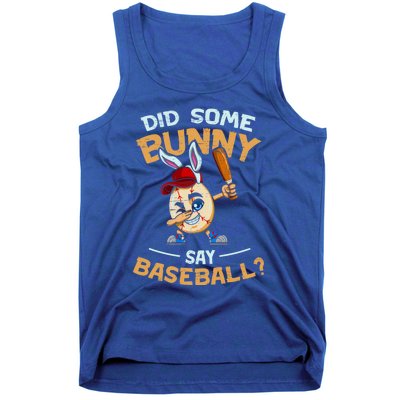 Easter Rabbit Egg Did Some Bunny Say Baseball Dabbing Cap Meaningful Gift Tank Top