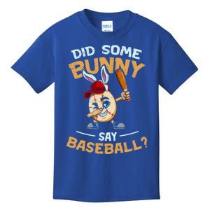 Easter Rabbit Egg Did Some Bunny Say Baseball Dabbing Cap Meaningful Gift Kids T-Shirt