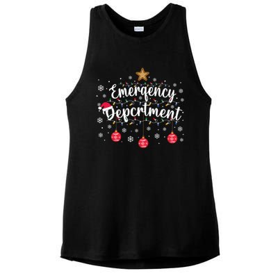 Emergency Room Emergency Departt Squad Er Nurse Christmas Gift Ladies PosiCharge Tri-Blend Wicking Tank