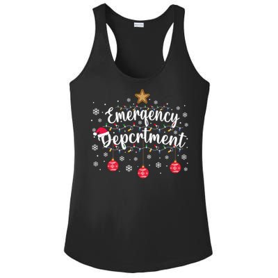 Emergency Room Emergency Departt Squad Er Nurse Christmas Gift Ladies PosiCharge Competitor Racerback Tank