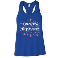 Emergency Room Emergency Departt Squad Er Nurse Christmas Gift Women's Racerback Tank