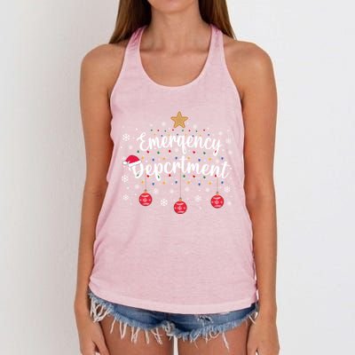 Emergency Room Emergency Departt Squad Er Nurse Christmas Gift Women's Knotted Racerback Tank