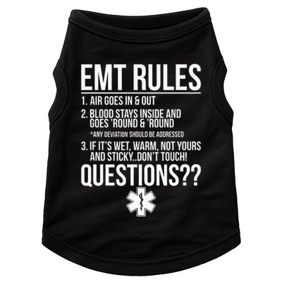 EMT Rules Emergency Medical Technician Doggie Tank