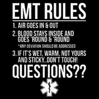EMT Rules Emergency Medical Technician Cooling Performance Crew T-Shirt