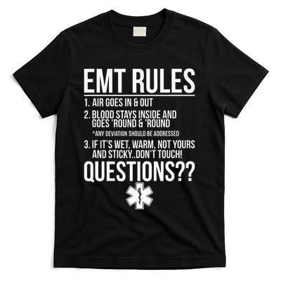 EMT Rules Emergency Medical Technician T-Shirt