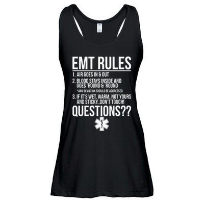EMT Rules Emergency Medical Technician Ladies Essential Flowy Tank
