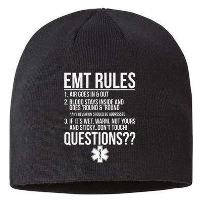 EMT Rules Emergency Medical Technician Sustainable Beanie