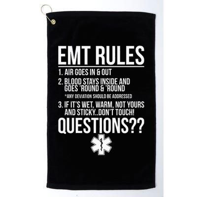 EMT Rules Emergency Medical Technician Golf Towel