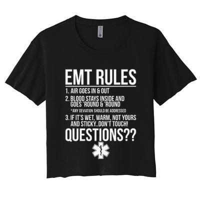 EMT Rules Emergency Medical Technician Crop Top