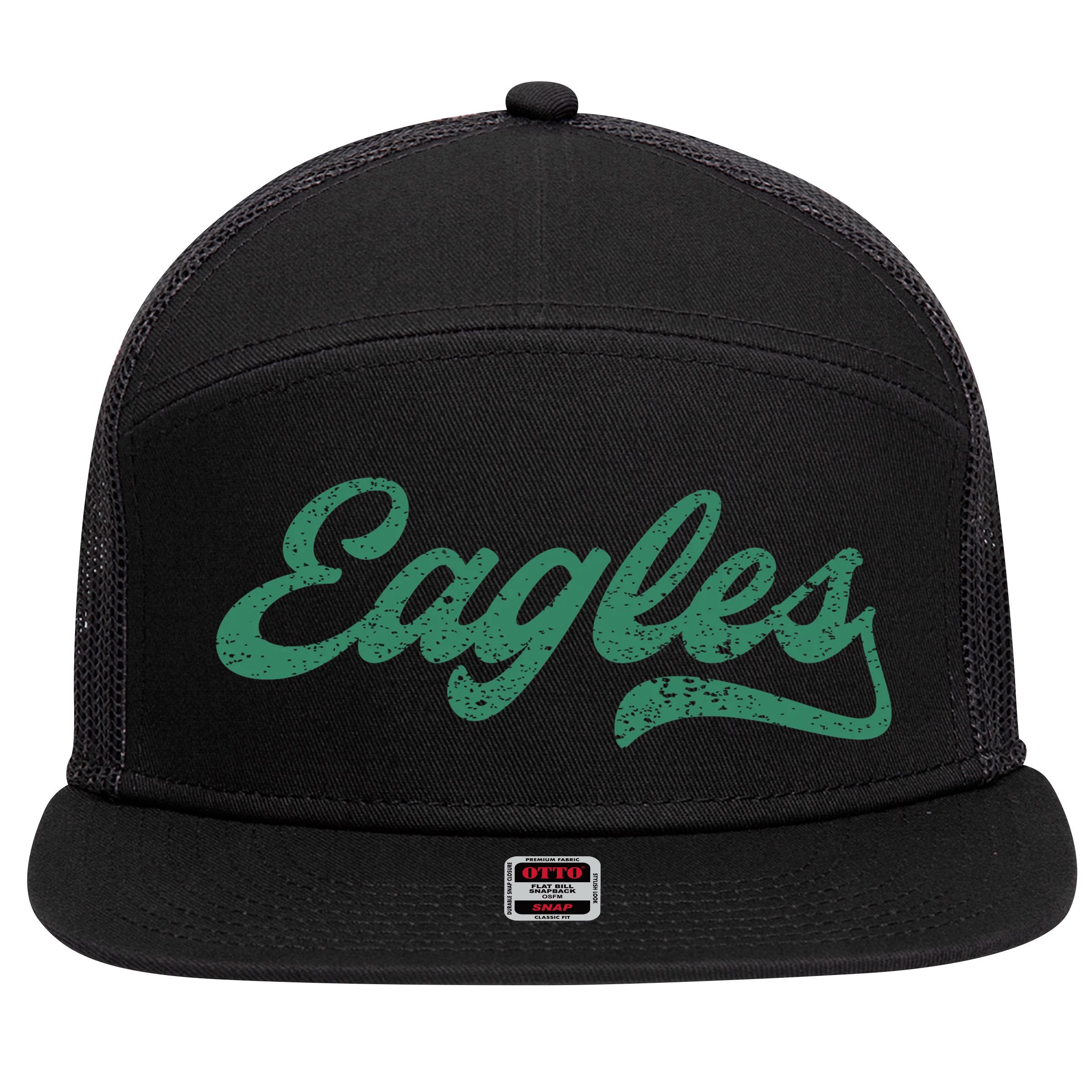 Eagles Retro 7 Panel Mesh Trucker Snapback Hat