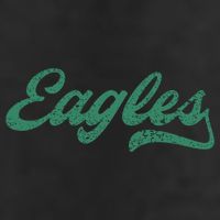 Eagles Retro 7 Panel Mesh Trucker Snapback Hat