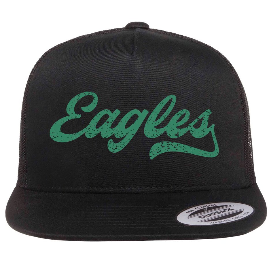 Eagles Retro Flat Bill Trucker Hat