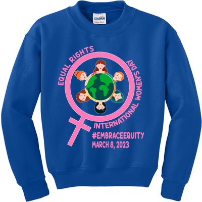 Equa Rights Embrace Equity: International 'S Day Gift Kids Sweatshirt