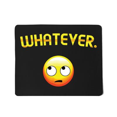 Eye Roll Emo Smile Sarcastic Whatever Sarcasm Eye Rolling Mousepad