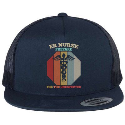 Emergency Room Er Nurse Gift Flat Bill Trucker Hat