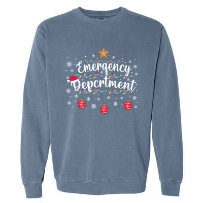 Emergency Room Emergency Departt Squad Er Nurse Christmas Gift Garment-Dyed Sweatshirt