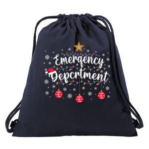 Emergency Room Emergency Departt Squad Er Nurse Christmas Gift Drawstring Bag