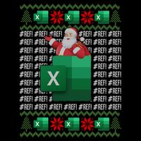 Excel Ref Error Spreadsheet Cpa Accountant Christmas Funny Gift Flat Bill Trucker Hat