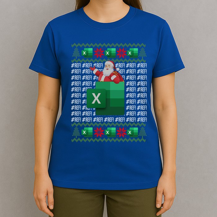 Excel Ref Error Spreadsheet Cpa Accountant Christmas Funny Gift T-Shirt
