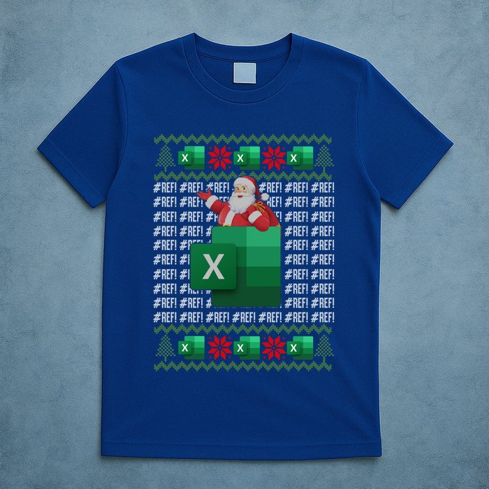 Excel Ref Error Spreadsheet Cpa Accountant Christmas Funny Gift T-Shirt