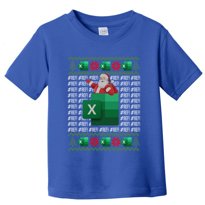 Excel Ref Error Spreadsheet Cpa Accountant Christmas Funny Gift Toddler T-Shirt