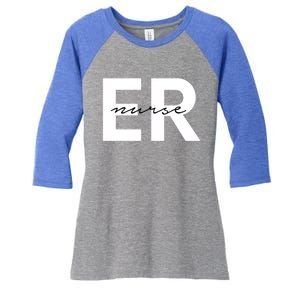 Emergency Room Er Nurse Registered Nurse Gift Women's Tri-Blend 3/4-Sleeve Raglan Shirt