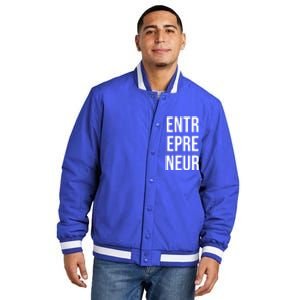 Entrepreneur Real Estate Investor Sweater Gift Insulated Varsity Jacket