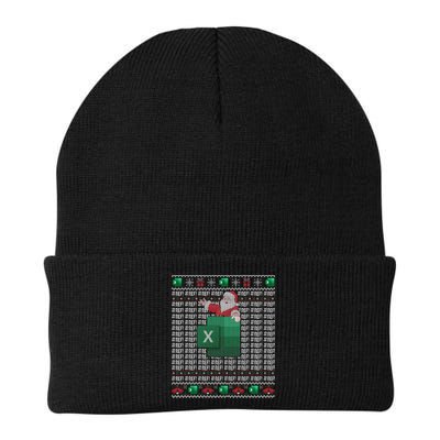 Excel REF Error Spreadsheet Ugly Christmas Sweater  Knit Cap Winter Beanie