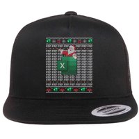 Excel REF Error Spreadsheet Ugly Christmas Sweater  Flat Bill Trucker Hat