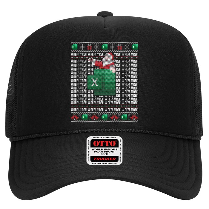 Excel REF Error Spreadsheet Ugly Christmas Sweater  Trucker Hat